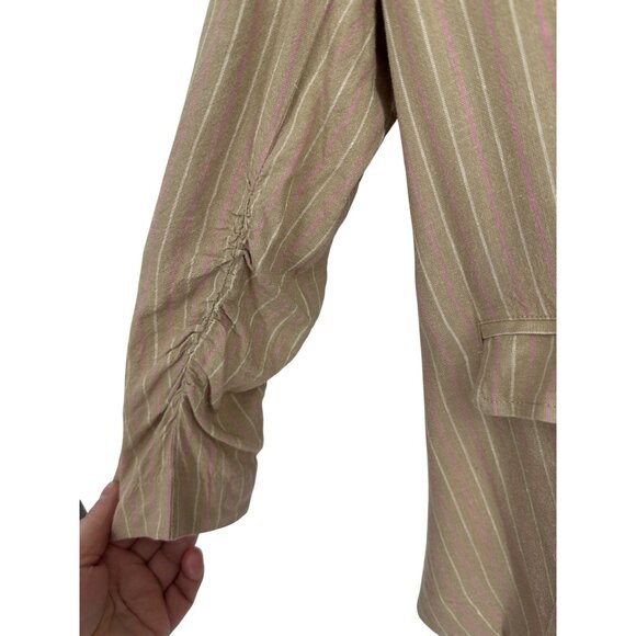 Nic + Zoe Central Park Scrunch Sleeve Single Button Jacket Size 14 - Picture 4 of 12